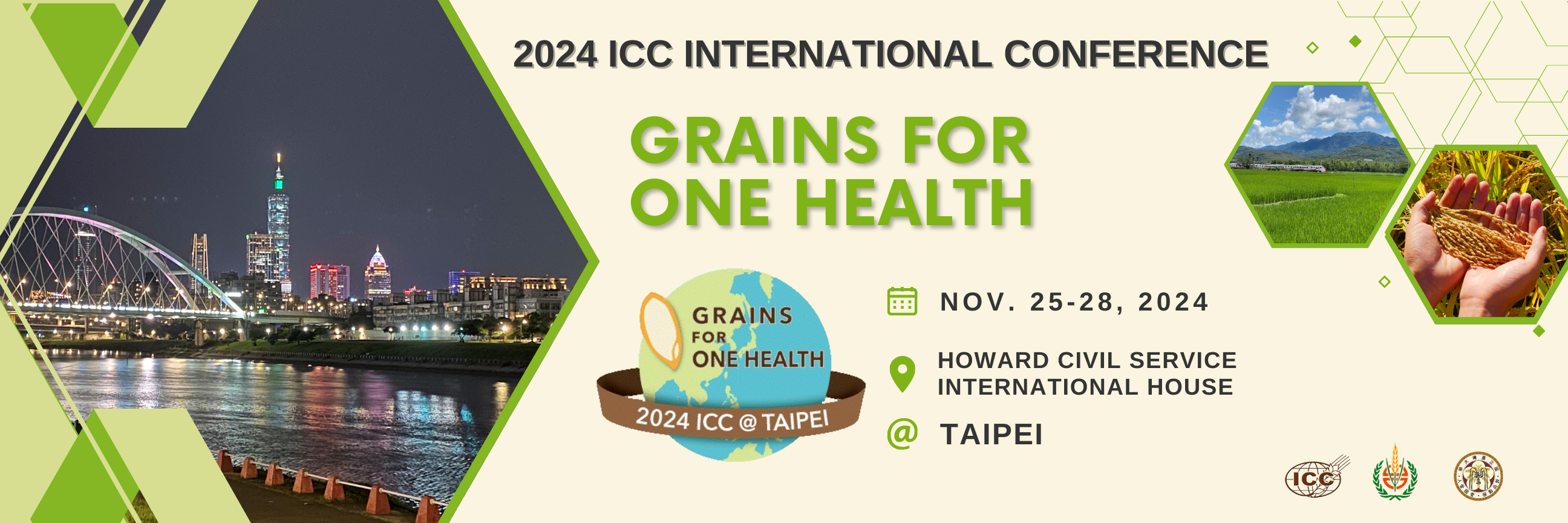 ICC International Conference: Grains For One Health, 25-28 November 2024, Taipei