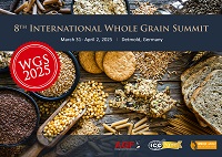 8th International Whole Grain Summit, 31 March - 2 April 2025, Detmold, Germany