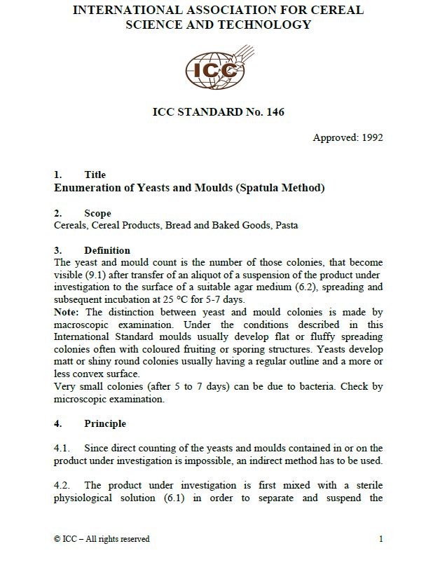 146 Enumeration of Yeasts and Moulds (Spatula Method) [PDF]