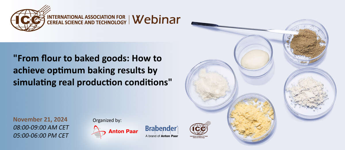 Webinar "From flour to baked goods: How to achieve optimum baking results by simulating real production conditions", 21 November 2024